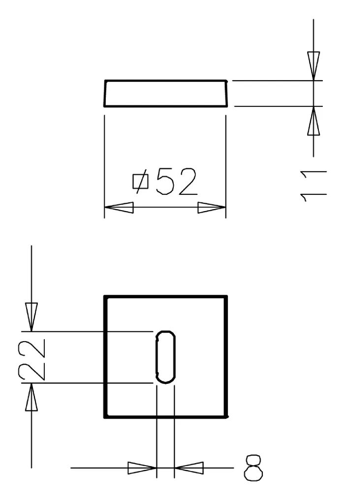 ROSETA NORMAL CUADRADA ZAMAK(RONOR19TUPCS52Q)med.webp