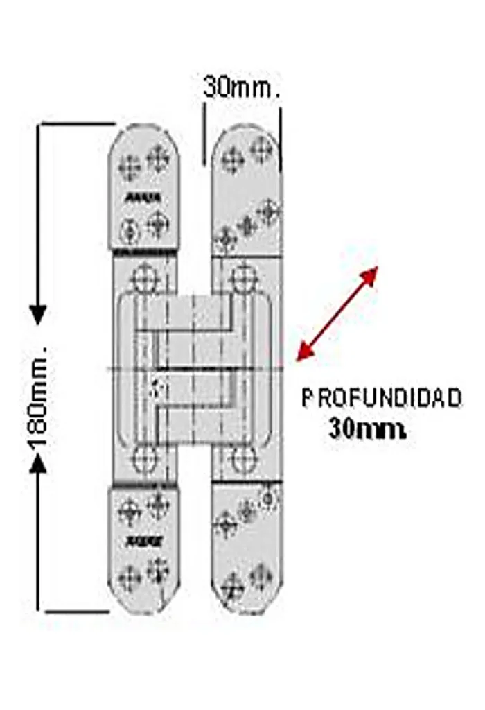BISAGRA INVISIBLE PIVOTA DX 61 3D DESIGN ALUMINIO (BIDX061BASSN) Odoo Med.webp