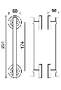 MANILLON 792 MODULO L CROMO SATINADO (ITALIA) (MT79200FRACS) Odoo Med.webp