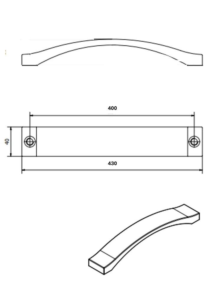 MANILLON 1645 BRONCE FORJADO ENVEJECIDO 400mm (MT16450FAMBE400) Odoo Med.webp