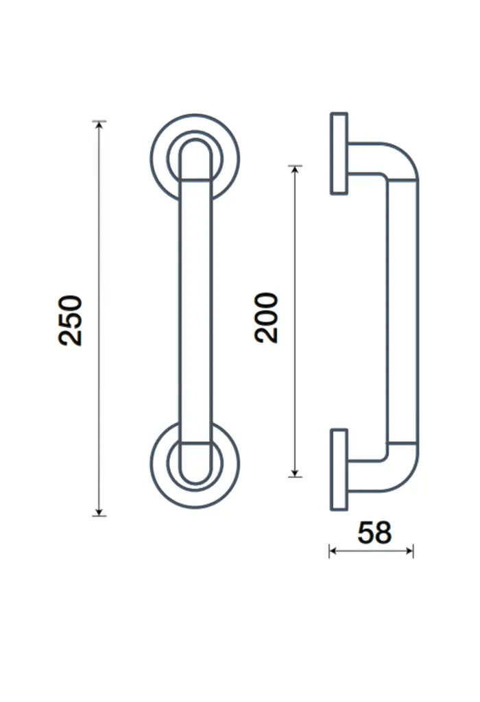 MANILLON 934 BRONCE BRONCE BRILLANTE  SATINADO 200mm. (MT93400FRABR) Odoo Med.webp