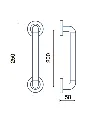 MANILLON 934 BRONCE BRONCE BRILLANTE  SATINADO 200mm. (MT93400FRABR) Odoo Med.webp
