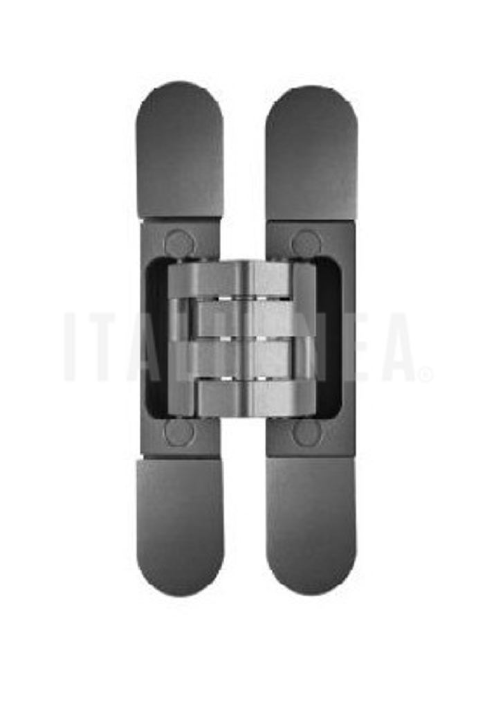 [BIDX061BASSN] BISAGRA INVISIBLE 61 BASYS (ALEMANIA) SATINADO 100 kg NICKEL DERECHA