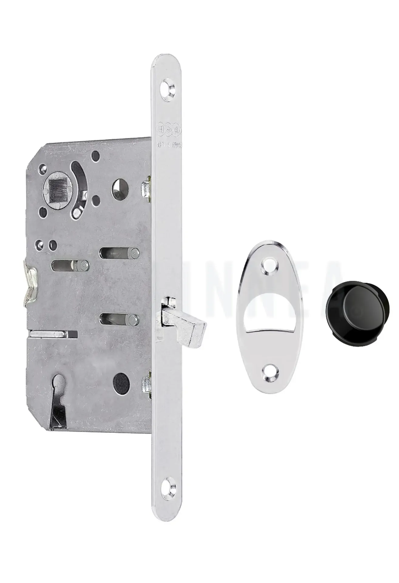 CERRADURA COR SCIVOLA L1/L2 AGB (ITALIA) NÍQUEL F18/50 CON CONTRAFRONTAL