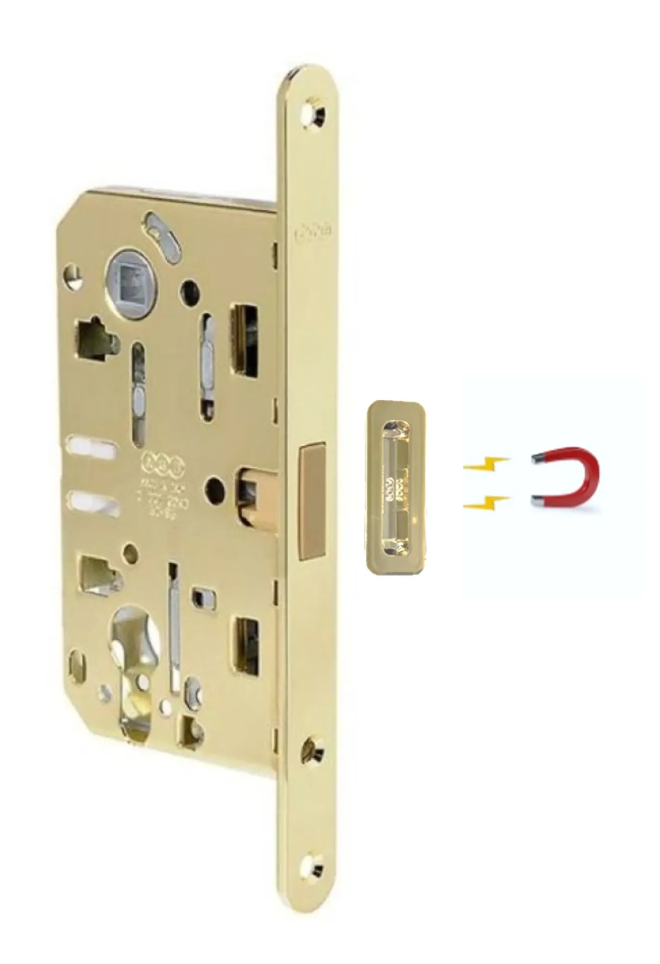 [CEL4POLAGBBD050] CERRADURA L4 POLARIS SEGURIDAD AGB (ITALIA) BRONCEADA 50 CON CONTRAFRONTAL