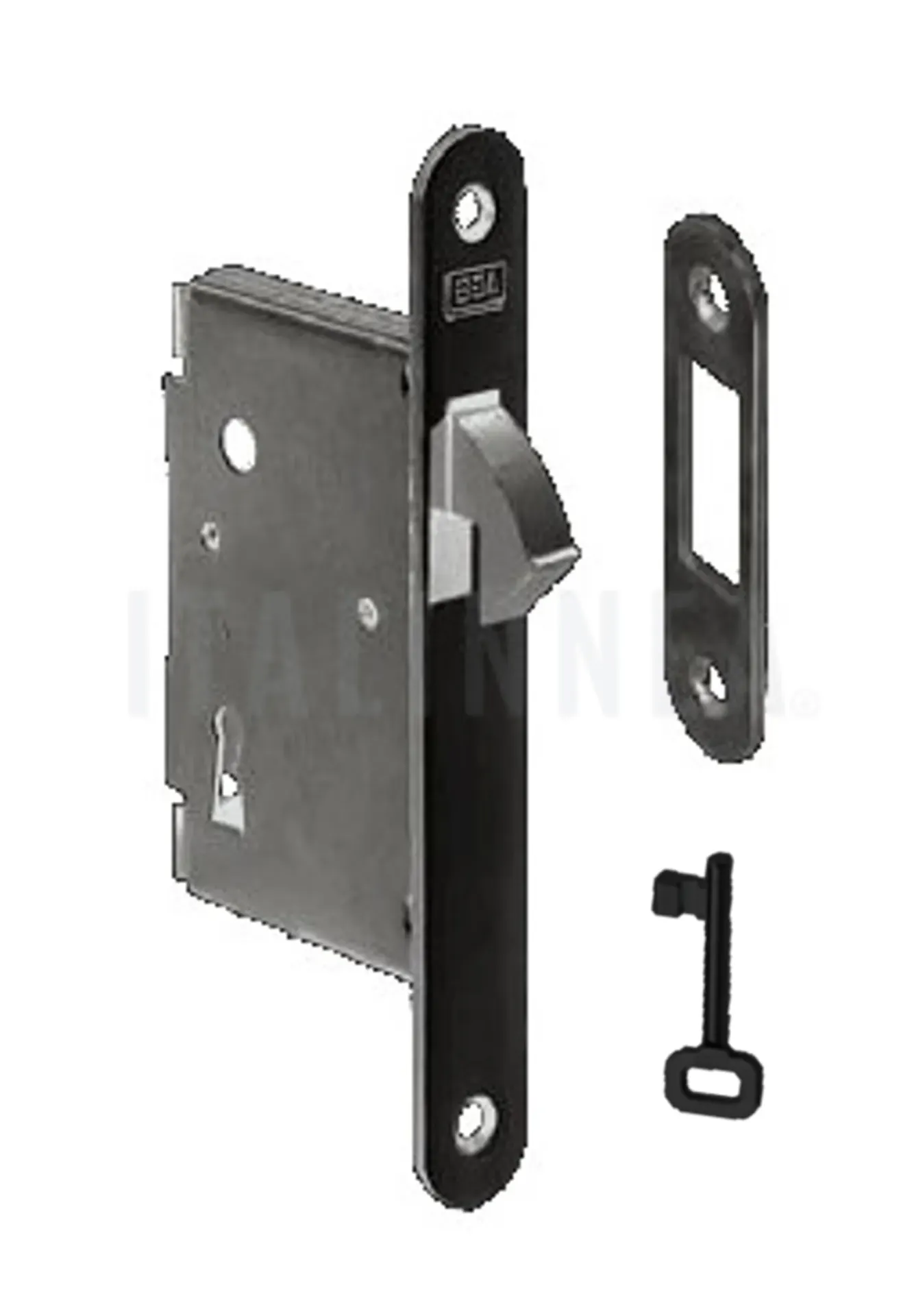 [CEL5000AGBNE050] CERRADURA CORREDERA L5 LL NOR AGB (ITALIA) BLACK MT 50 CON CONTRAFRONTAL