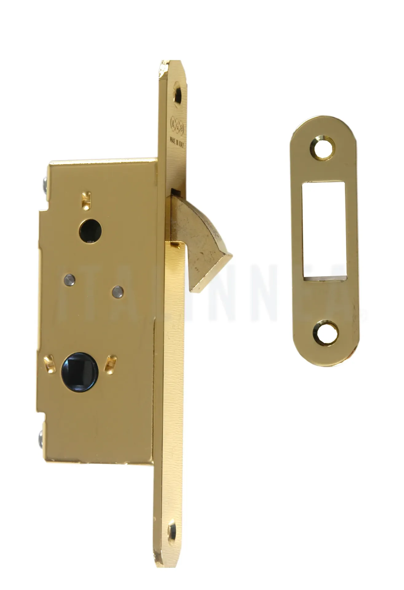 [CEL6000AGBBD030] CERRADURA CORREDERA L6 WC SEGURIDAD AGB (ITALIA) BRONCEADA 30 CON CONTRAFRONTAL