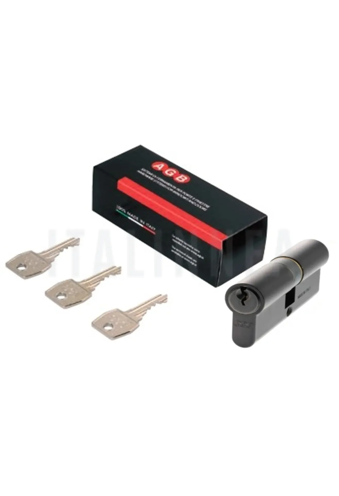 CILINDRO AGB (ITALIA) BLACK MATT 70 CENTRADO