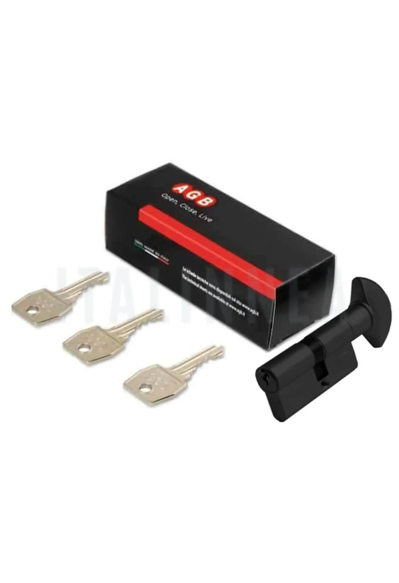 SEGURO MANUAL AGB (ITALIA) BLACK MATT 60 CENTRADO