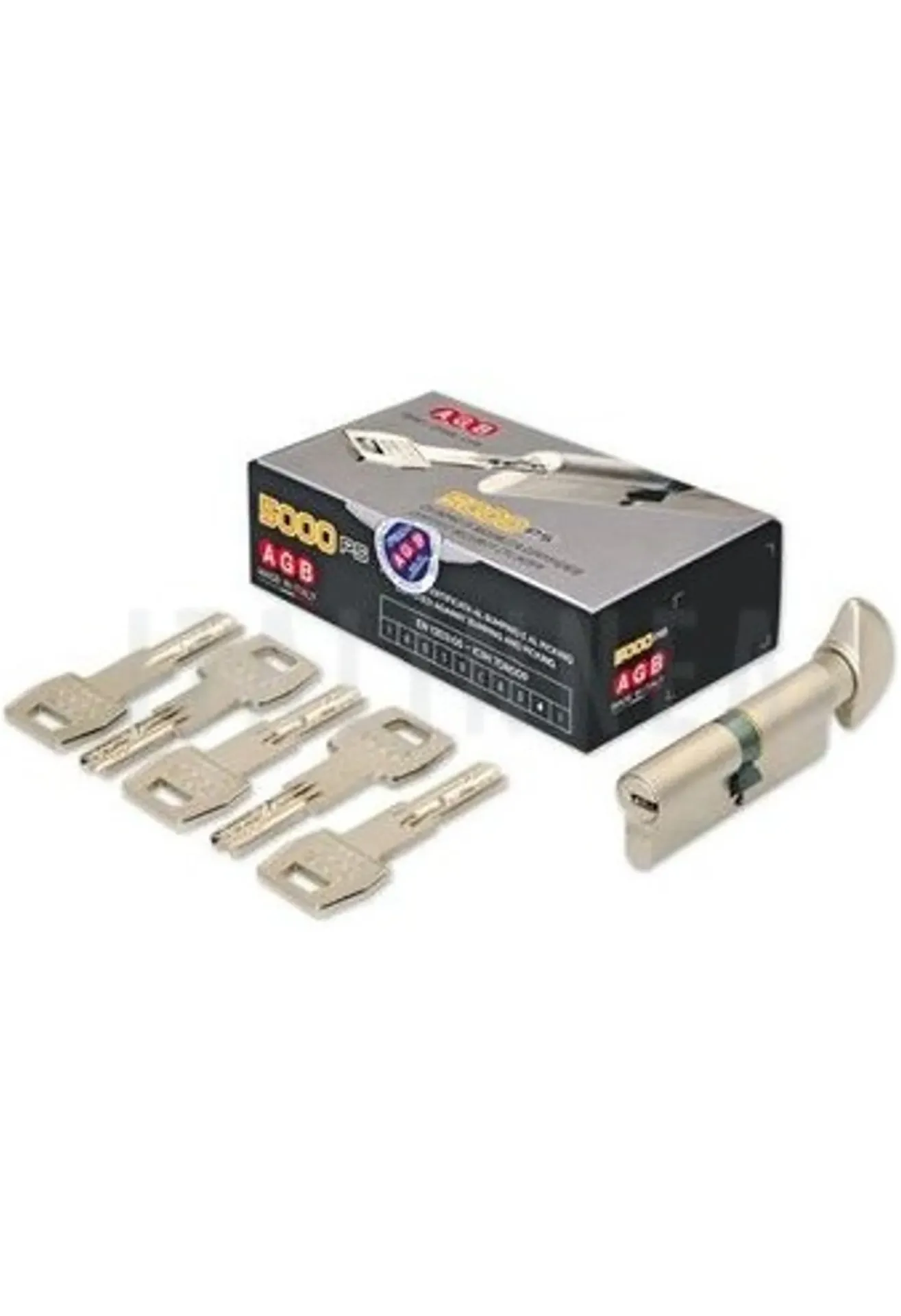 [CISGMMPAGBNM70D] SEGURO MANUAL MULTIPUNTO AGB (ITALIA) NÍQUEL MATE 70/5000 DESCENTRADO