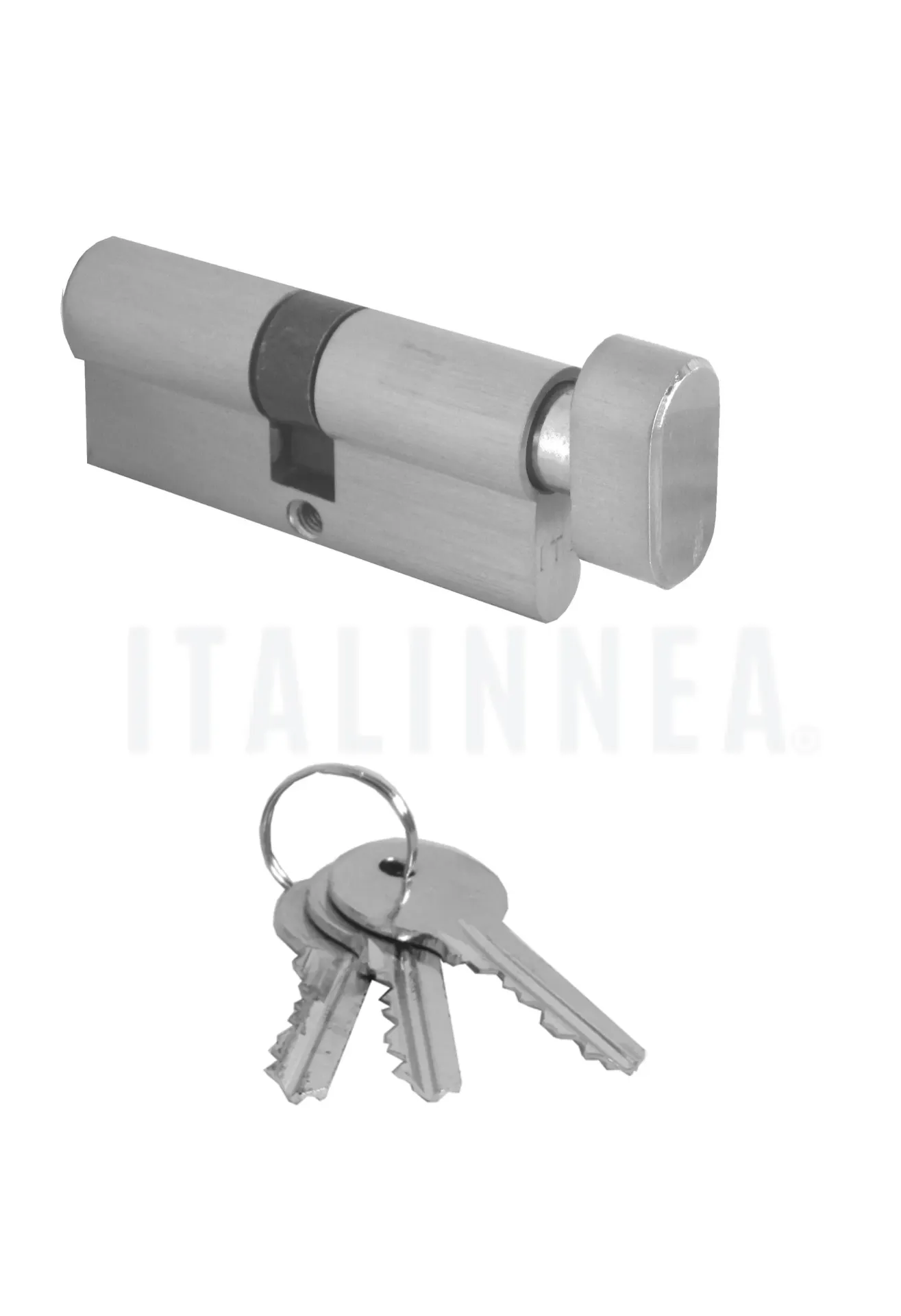 [CISGMIGITLNQ70C] SEGURO MANUAL ITALINNEA ZAMAK 70 mm CENTRADO (IGUALABLE)