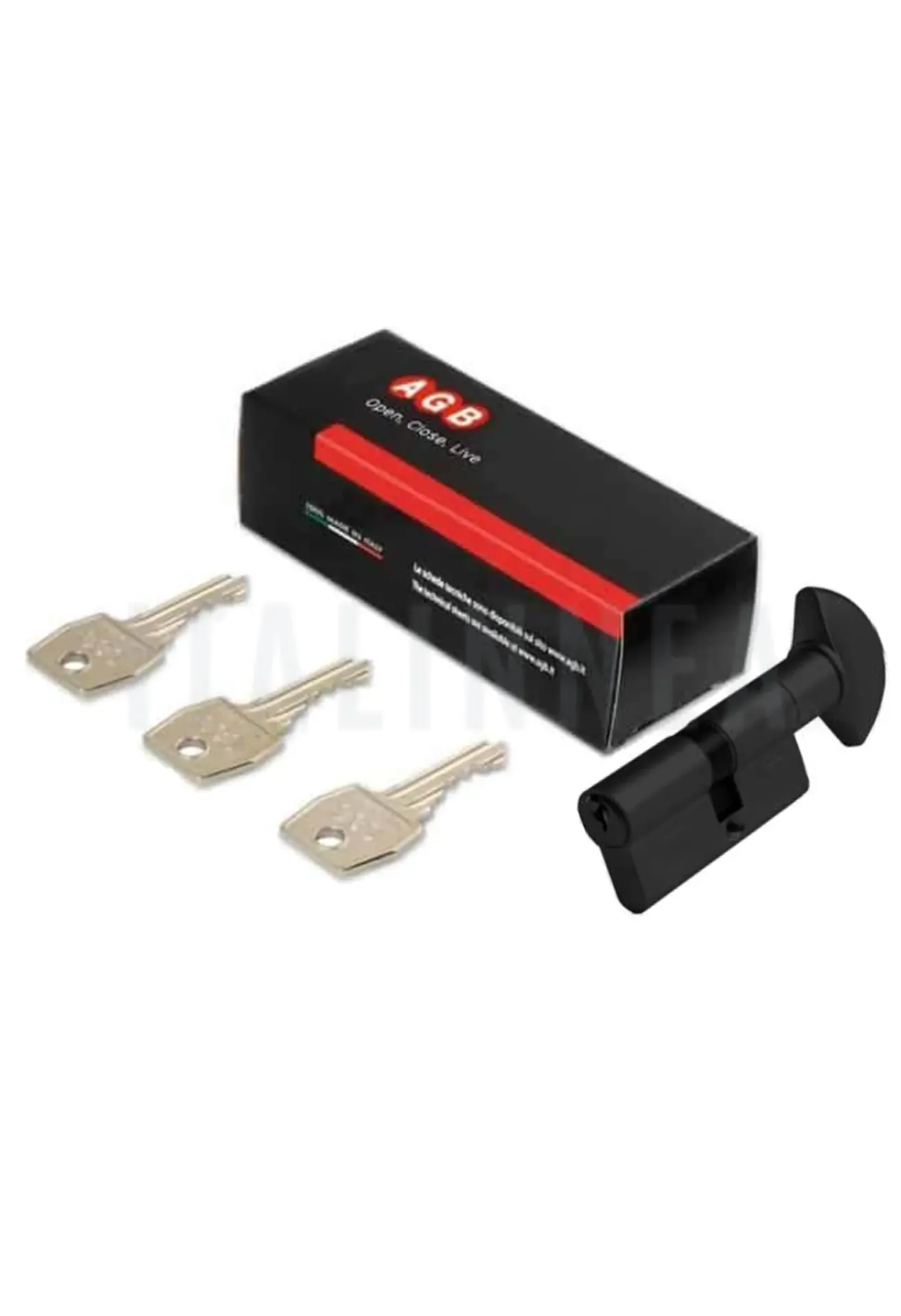 SEGURO MANUAL AGB (ITALIA) BLACK MATT 70 CENTRADO