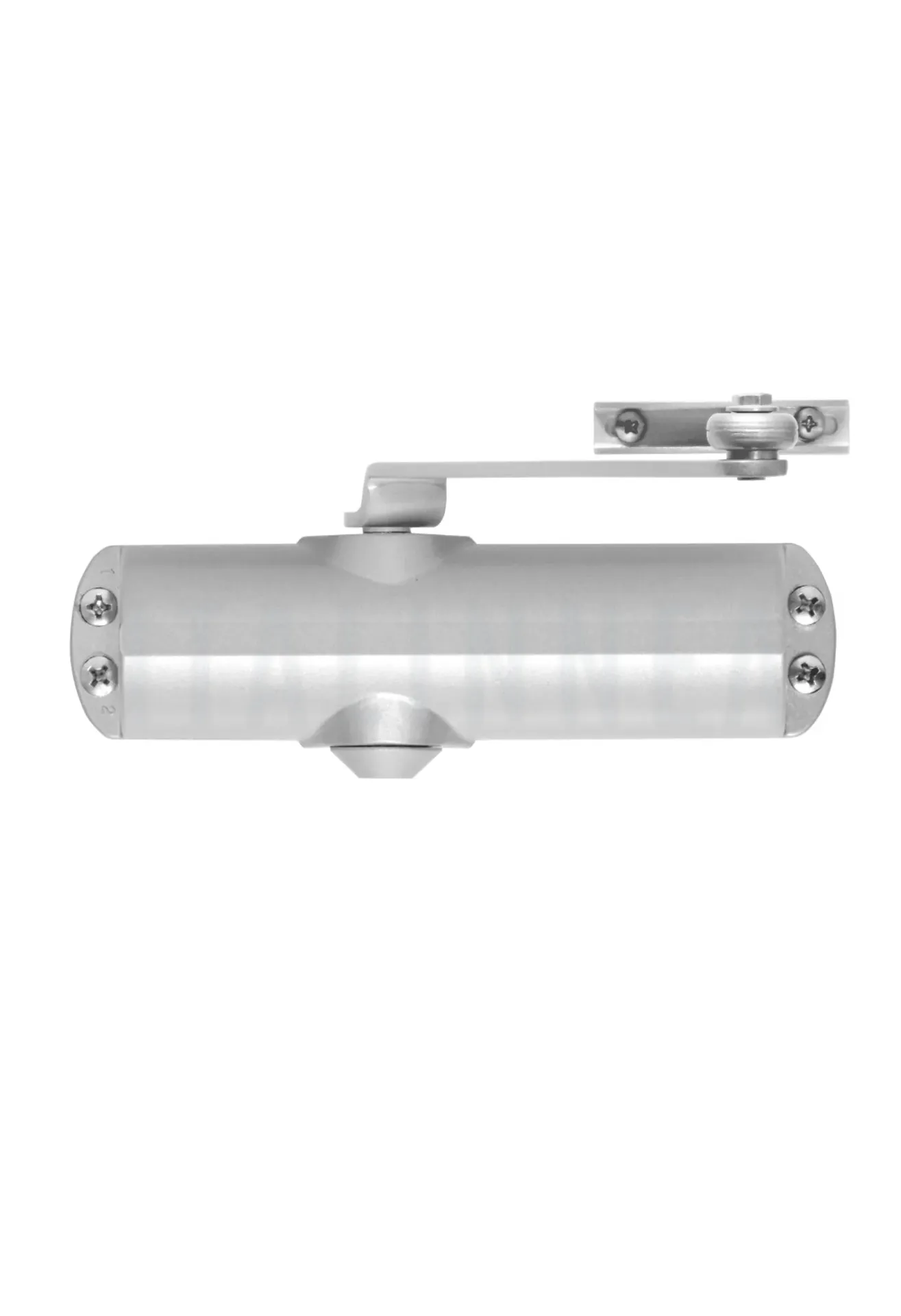 [CPH1800TLSPL] CIERRAPUERTAS HIDRÁULICO DELTA 1800 2-4 TELESCO (ESPAÑA) PLATA 40/80 kg