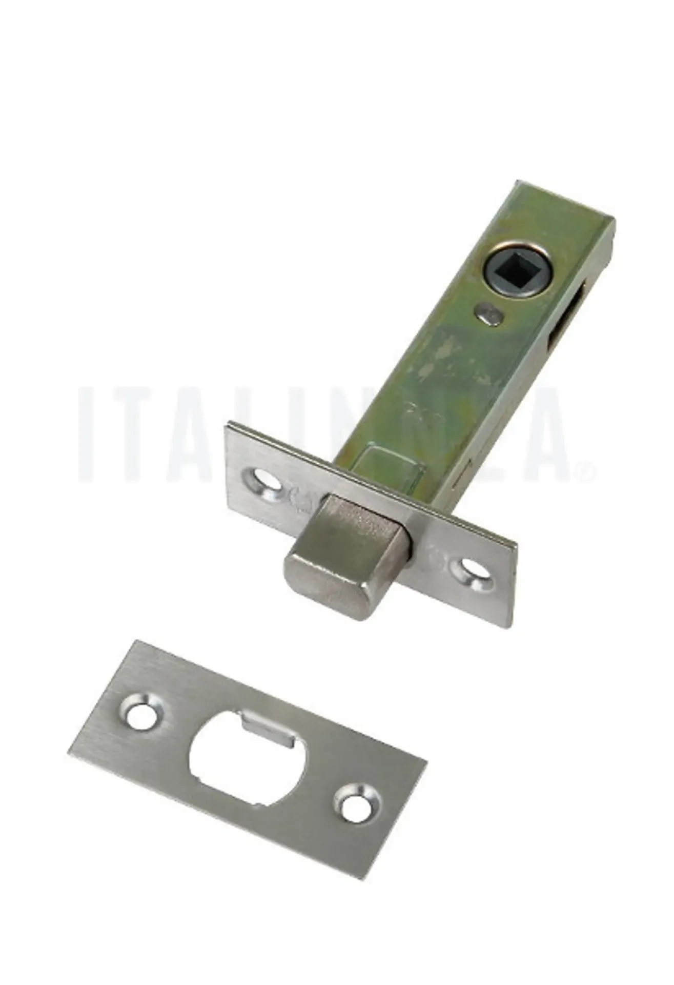 CERRADURA PICAPORTE BAÑO AMIG (ESPAÑA) NÍQUEL 126-60 mm CUADRADA