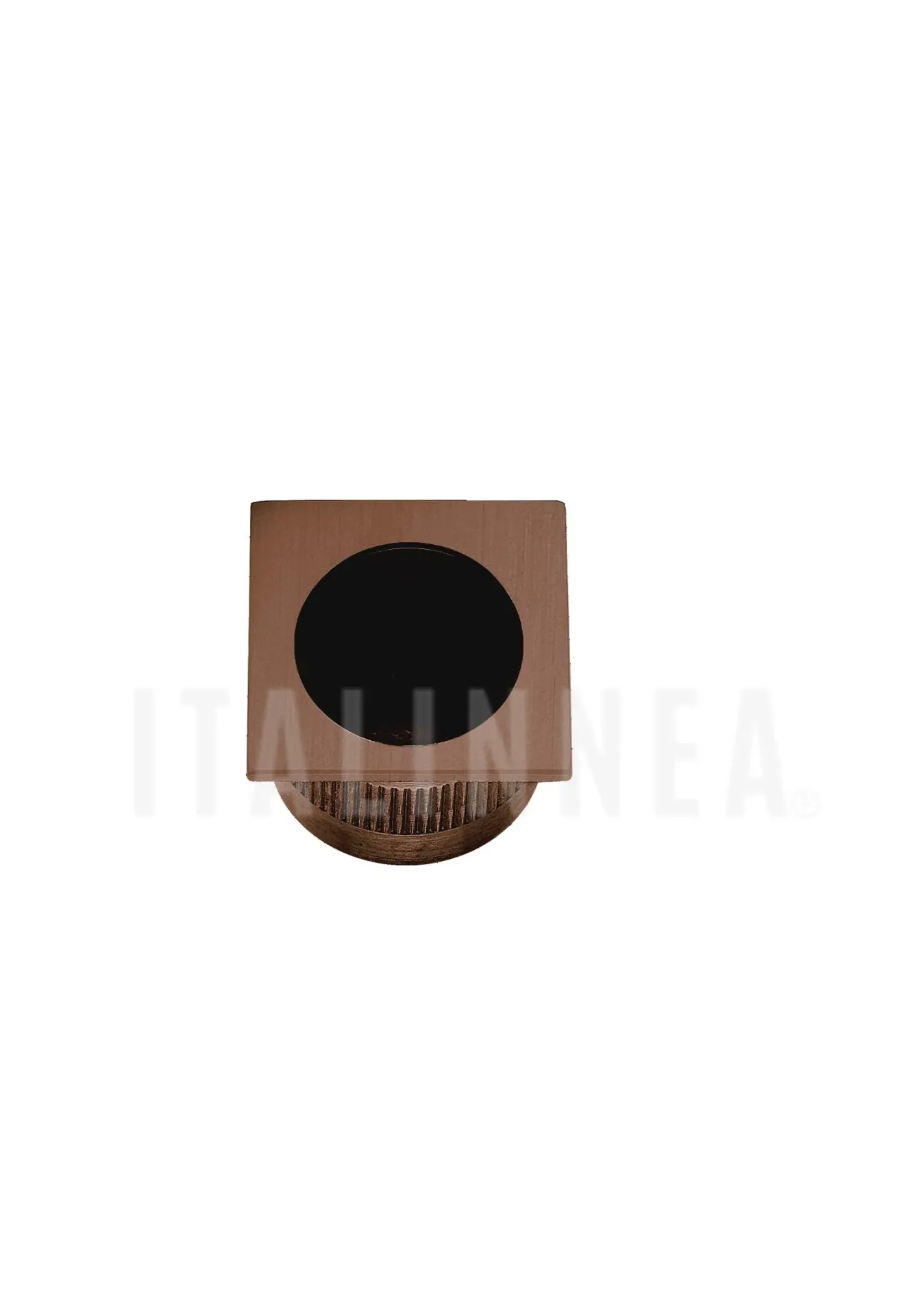 TIRADOR FRONTAL CUADRADO PARA CORREDERA FRASCIO (ITALIA) DARK COPPER