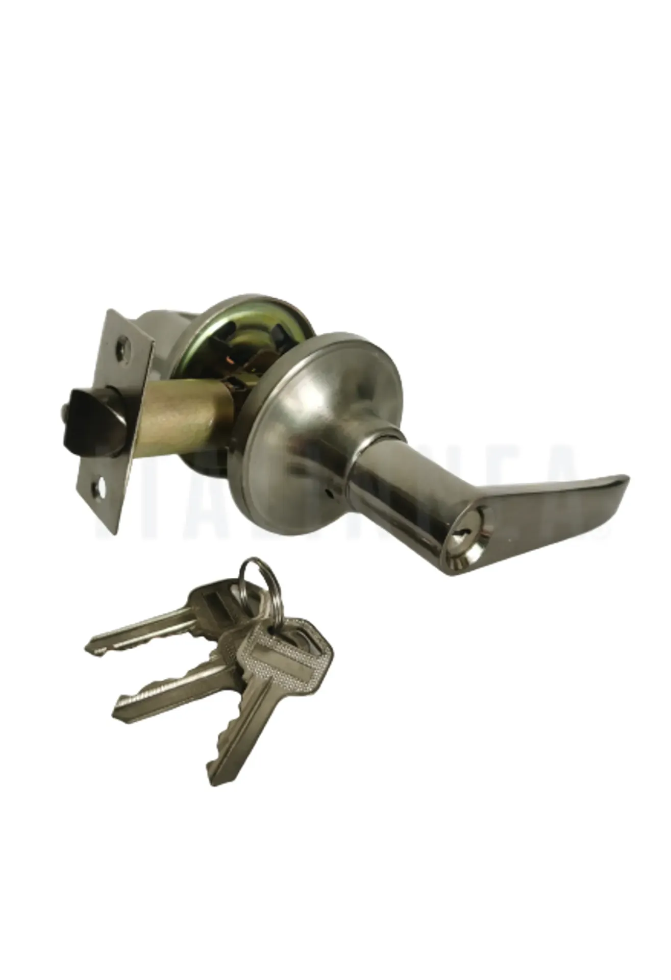 [MNT1240ITLSNBOD] CERRADURA TUBULAR MANILLA 1240 LLAVE/PASO ITALINNEA NÍQUEL SATINADO