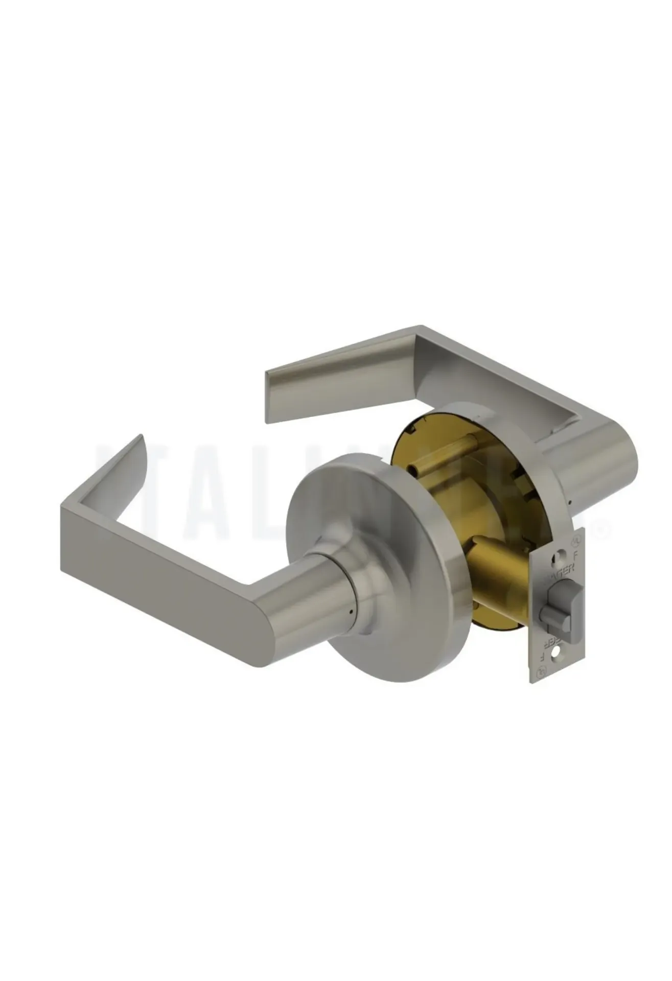 [MNC3410HGRCS0PP] CERRADURA CILÍNDRICA MANILLA 3410 PASO HAGER (EEUU) CROMO SATINADO