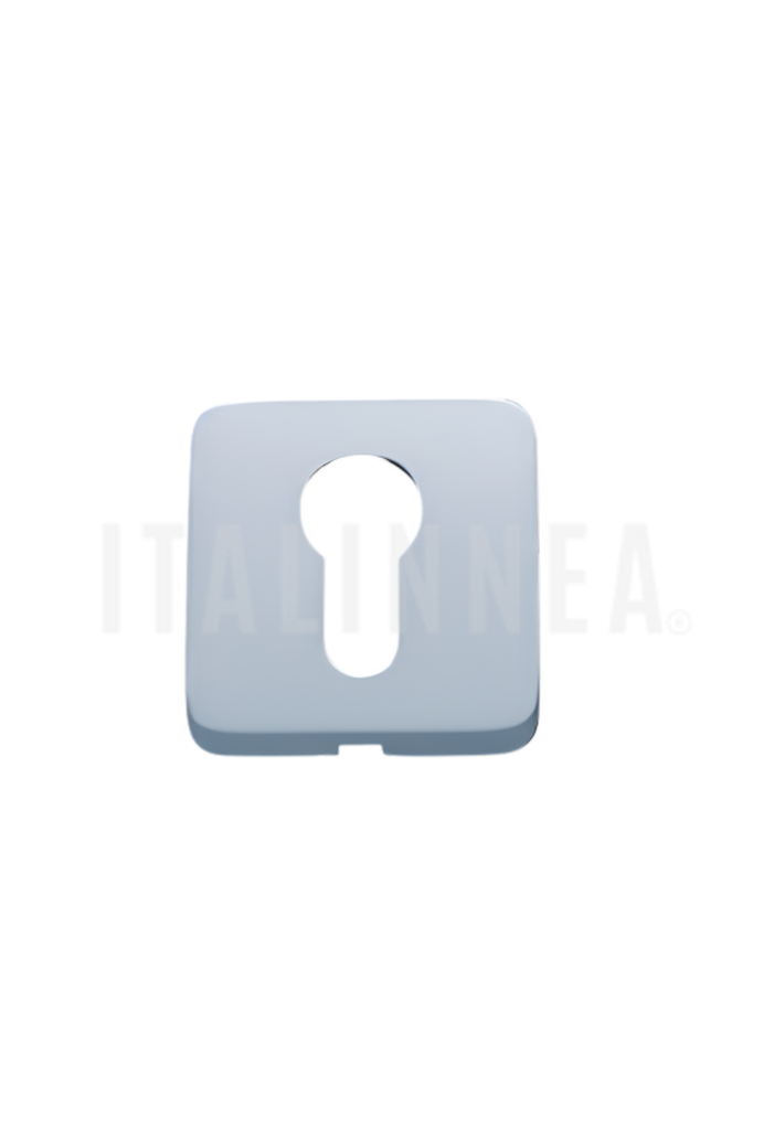 ROSETA CUADRADA/REDONDA 50QR SEGURIDAD FRASCIO (ITALIA) CROMO SATINADO